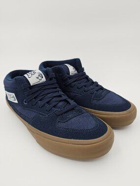 Vans Half Cab Pro Skate Shoes Sneakers Navy Blue Gum Soles Men's Size 10